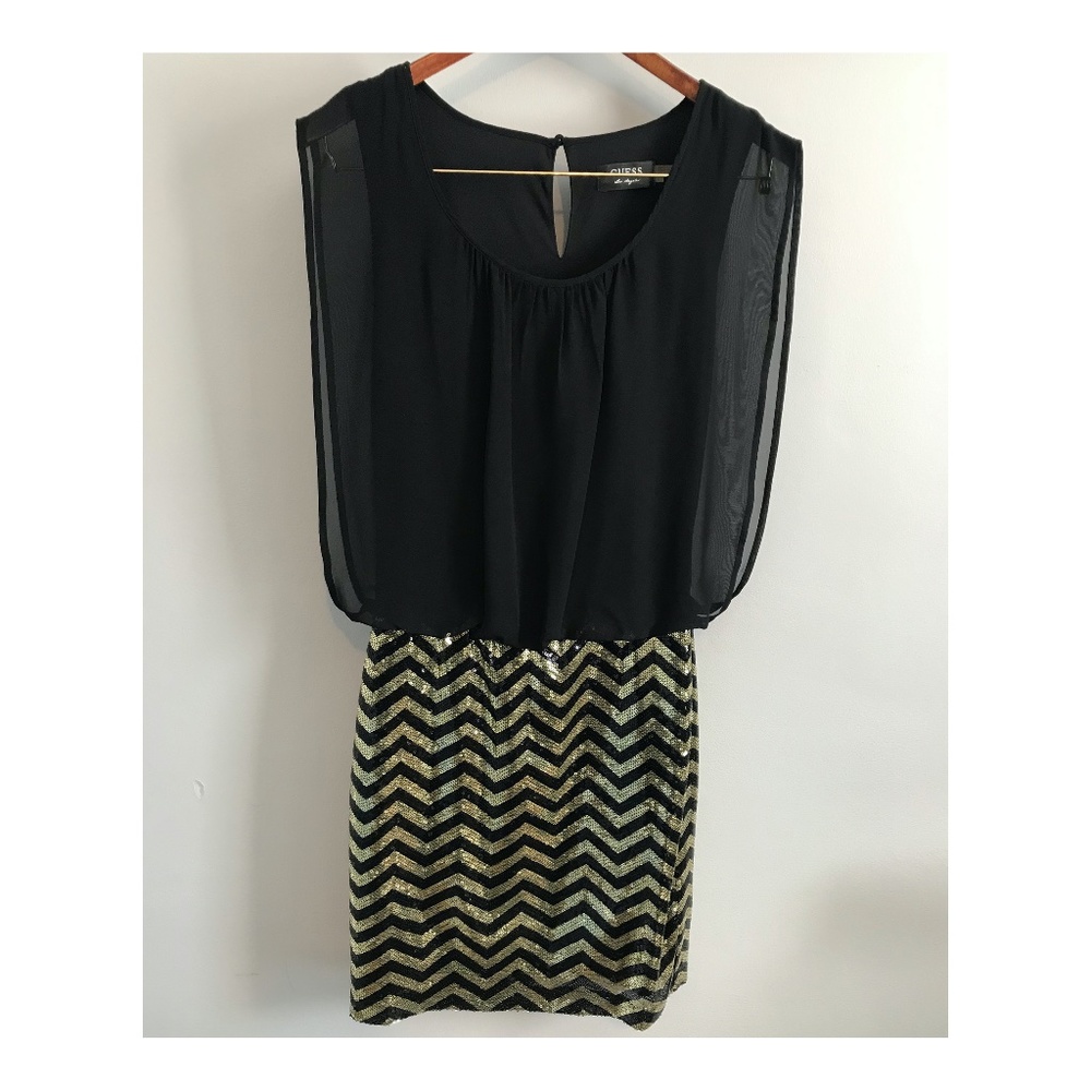 Guess Chevron Cocktail Dress